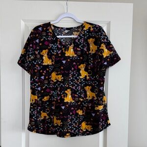 Lion King Scrub Top